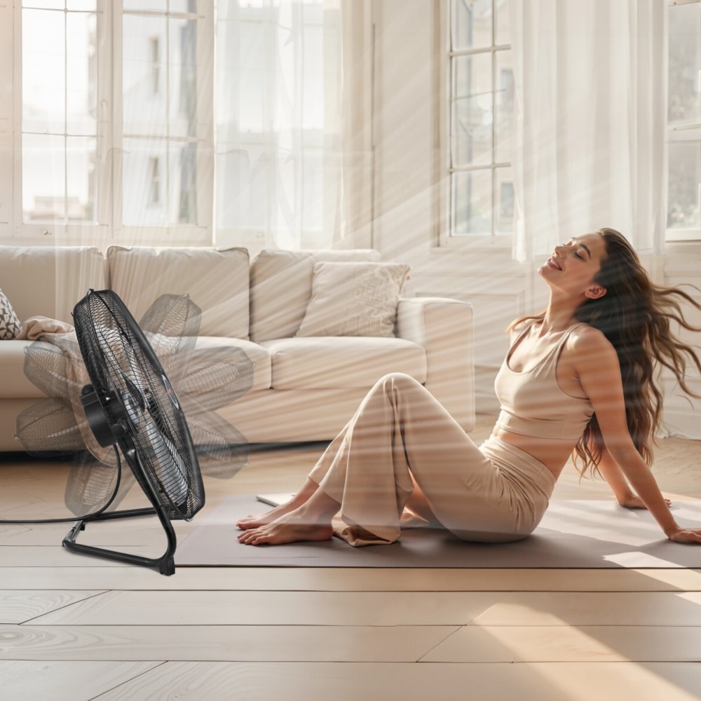 2 stuks vloerventilatoren 3 snelheden windmachine 508 mm 4800 CFM 360 ° verstelbare kanteling 6,5 m/s luchtstroom voetstukventilator voor sportschool thuis garage commerciële winkel 2 stuks vloerventilatoren 3 snelheden windmachine 508 mm 4800 CFM 360 ° verstelbare kanteling 6,5 m/s luchtstroom voetstukventilator voor sportschool thuis garage commerciële winkel