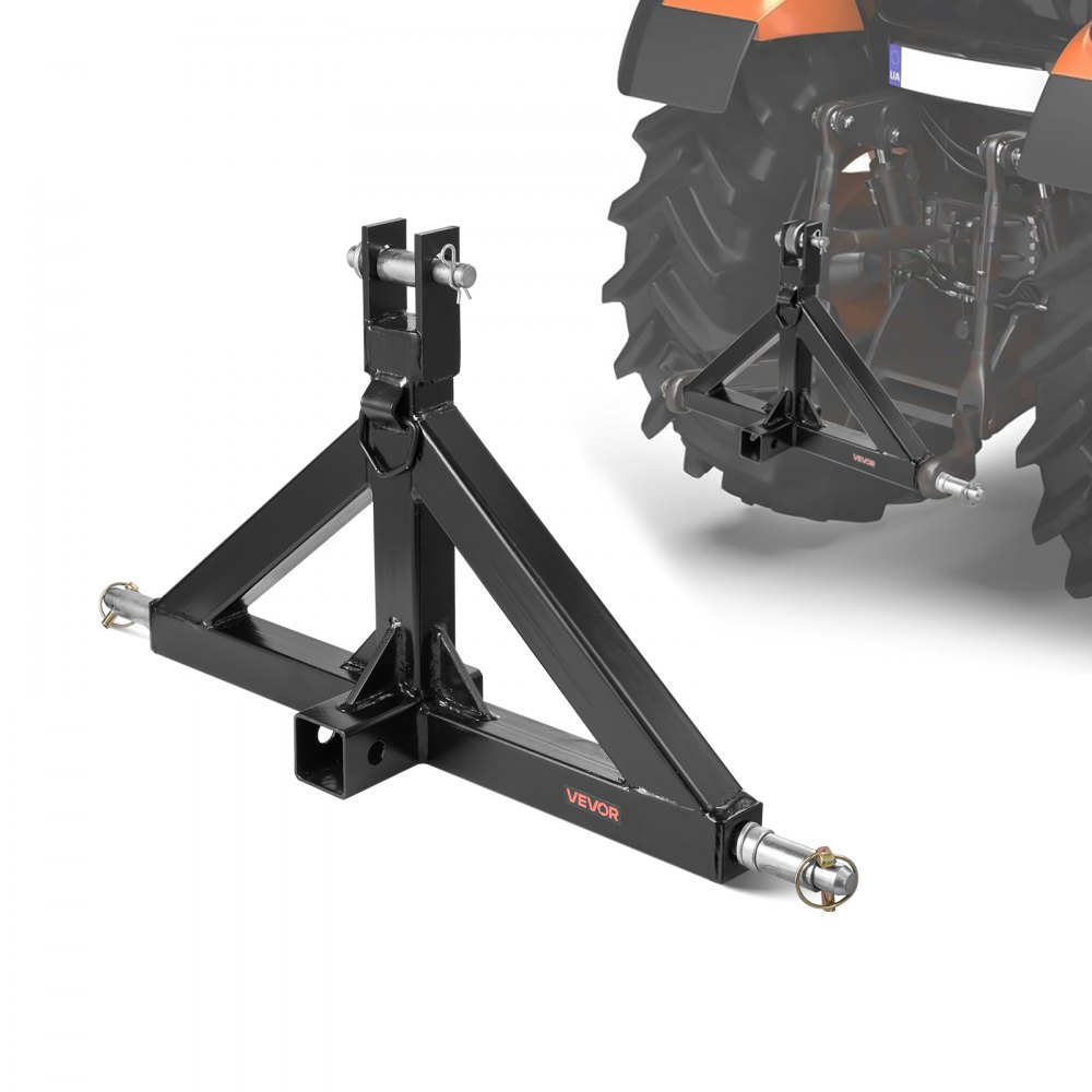3-punts trekhaak met 2" ontvanger Driepuntsmontage Trekhaakadapter met capaciteit van 3000 lb Compatibel met Kubota, Mahindra, John Deere, Massey Ferguson 3-punts trekhaak met 2" ontvanger Driepuntsmontage Trekhaakadapter met capaciteit van 3000 lb Compatibel met Kubota, Mahindra, John Deere, Massey Ferguson