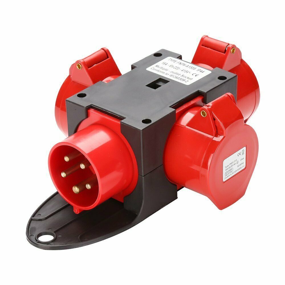 #SALE# Rozdzielacz prądu, rozdzielacz prądu budowlanego, rozdzielacz prądu, adapter CEE, rozdzielacz prądu o dużej wytrzymałości