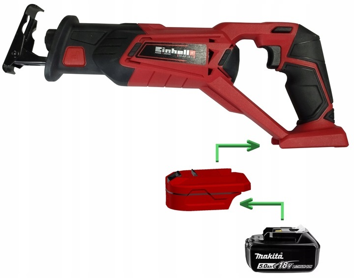 #NIEUW# Adapter voor Makita LXT 18V accu's naar Einhell Power X-Change 18V elektrisch gereedschap #NIEUW# Adapter voor Makita LXT 18V accu's naar Einhell Power X-Change 18V elektrisch gereedschap