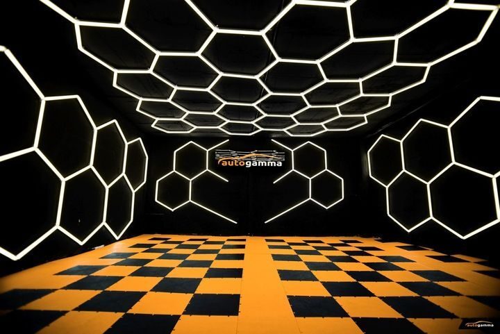 LED-Werkstatt-Garagenbeleuchtungslampe 3500K HEXAGON 297x206