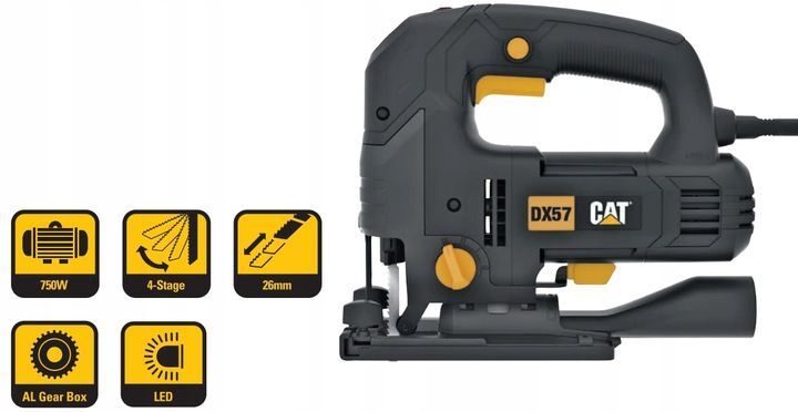 CAT DX57 750W 100mm electric jigsaw