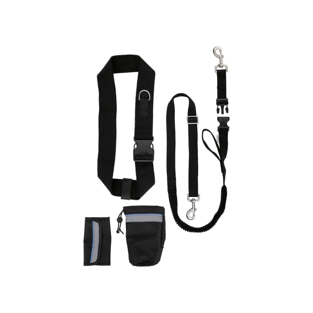 zoofari® laisse de jogging / laisse de traînée / collier pour chien avec laisse pour chien (laisse de jogging avec ceinture)