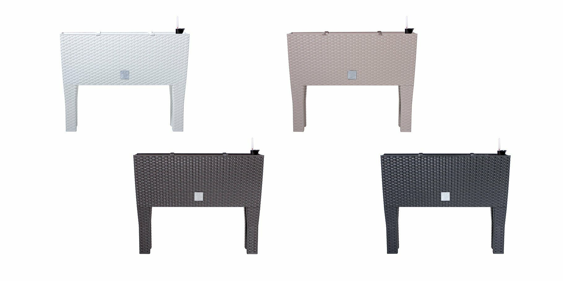 *OFERTA* Rattanowa skrzynka doniczkowa z nóżkami donica 72l