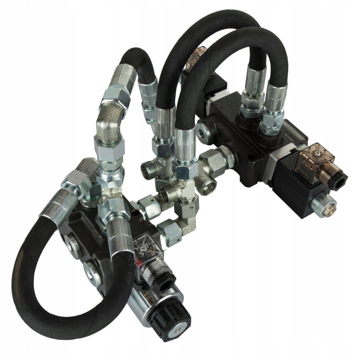 Single section electric distribution kit with 1 section and additional snow plow with floating function