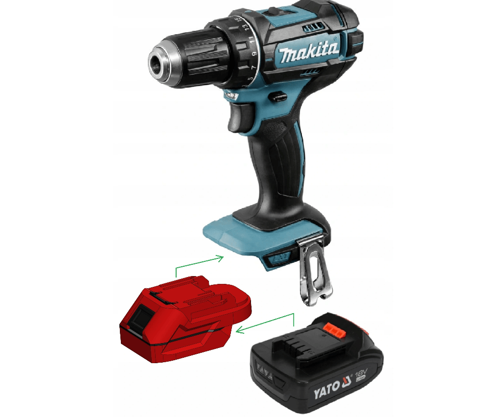 #NIEUW# Yato 18V-adapter voor Makita 18V #NIEUW# Yato 18V-adapter voor Makita 18V