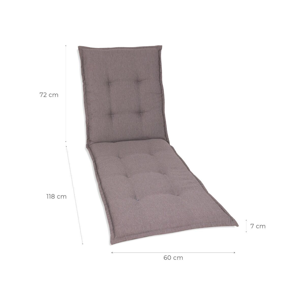 GO-DE Textil-Gartenkissen/Kissen, wasserabweisend, leicht zu reinigen