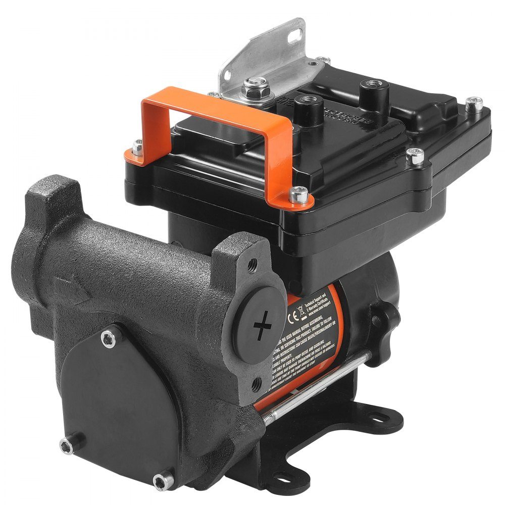Dieselpumpe, 12 V Gleichstrom, 15 GPM, 1/4 PS, tragbare elektrische Kraftstoffpumpe mit automatischer Pistolenabschaltung, Einlass- und Auslassschlauch für Benzin, Diesel, Kerosin, Methanolmischungen