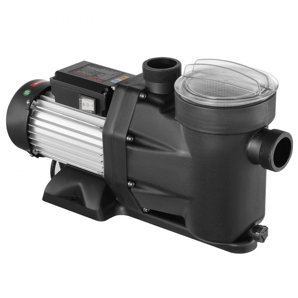 Pompe de Piscine Hors Sol 2HP, 220V-240V, 1450/2860RPM, Pompe Double Vitesse, 1800W, Débit Maximum 33000L/H, Pompe Puissante, Pompe de Piscine à Économie d'énergie pour Piscines Hors Sol, Certification CE