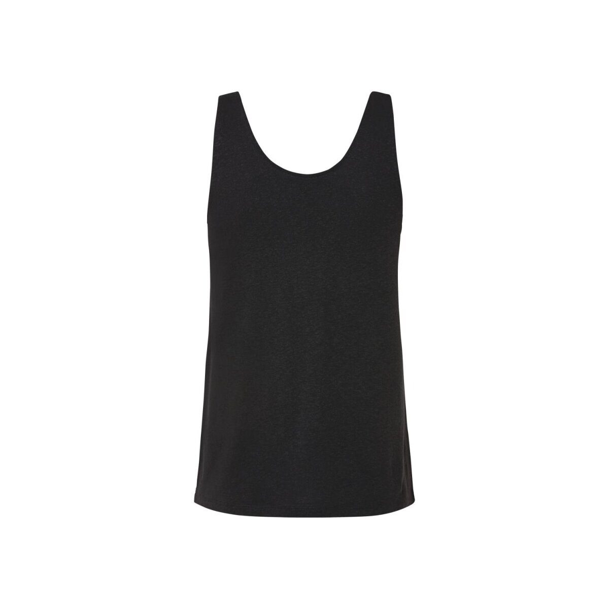 esmara® women's linen top / linen spaghetti top, M, black