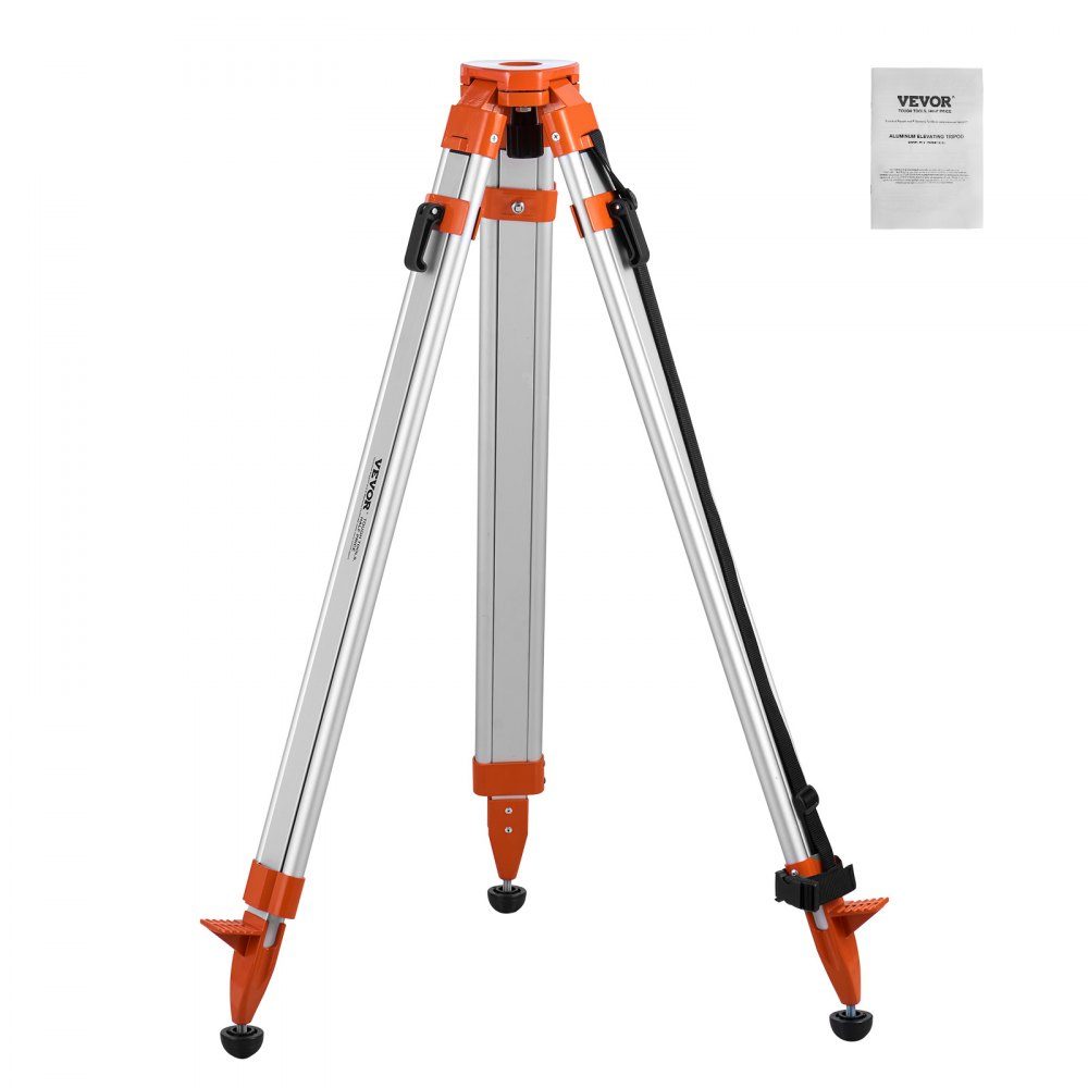 Laser-Nivellierstativ, 5/8-Zoll-11-Gewindehalterung, 16,53–65,55 Zoll Höhenverstellung, robustes Vermessungsstativ für Bau-Laser-Nivellierscanner, einziehbare Beine, rutschfeste Füße, professionell