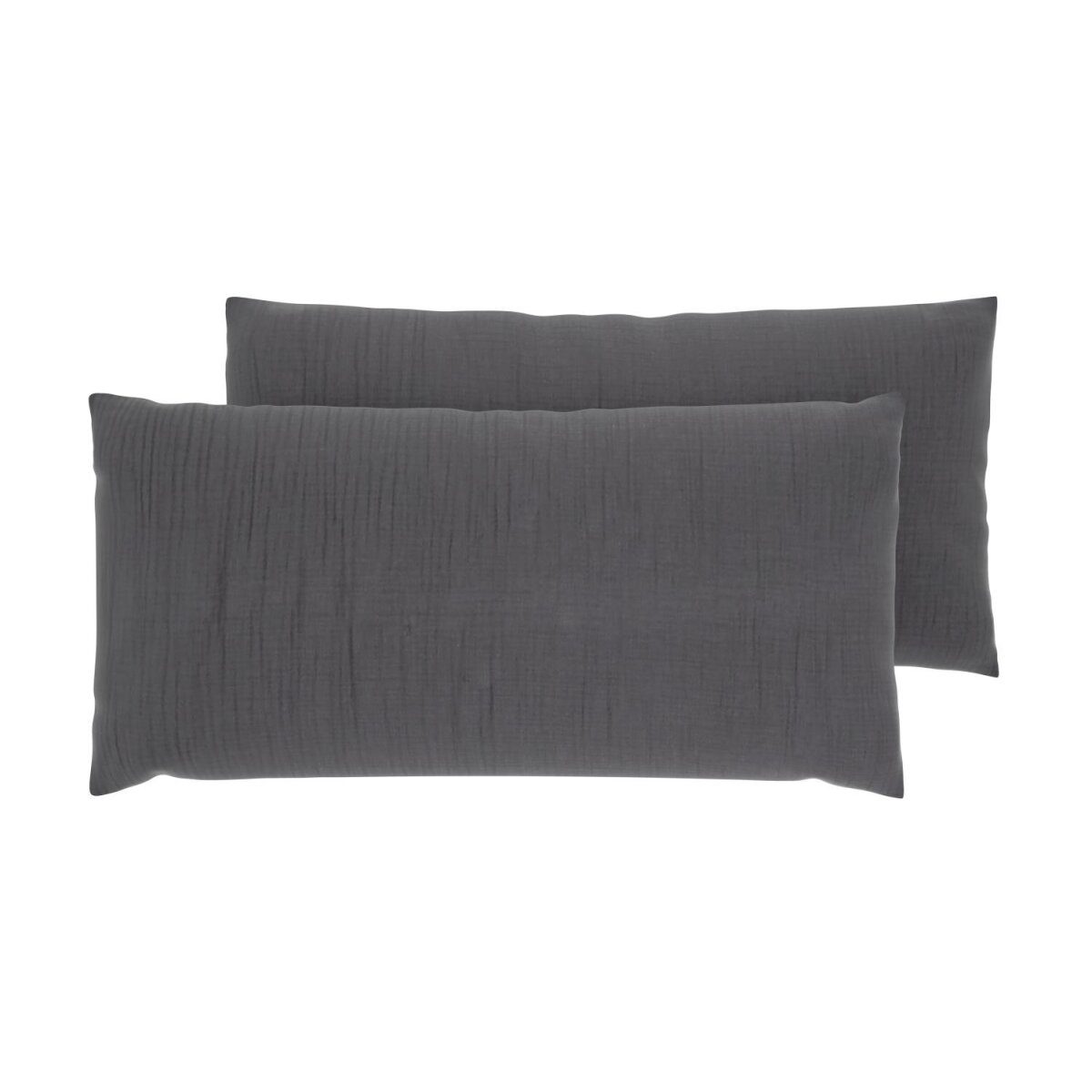 LIVARNO® Muslin cushion cover, 40 x 80 cm, 2 pieces