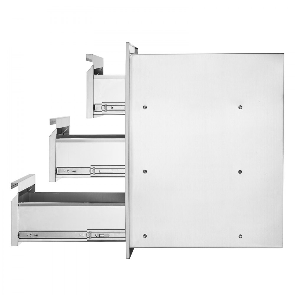 Outdoor-Küchenschubladen Unterputz-Grillschubladen im Kastenrahmen-Stil mit Edelstahlgriff, Grillinsel-Schubladen für Outdoor-Küchen oder Terrassen-Grillstationen 377 x 646 x 480 mm Outdoor-Küchenschubladen Unterputz-Grillschubladen im Kastenrahmen-Stil mit Edelstahlgriff, Grillinsel-Schubladen für Outdoor-Küchen oder Terrassen-Grillstationen 377 x 646 x 480 mm