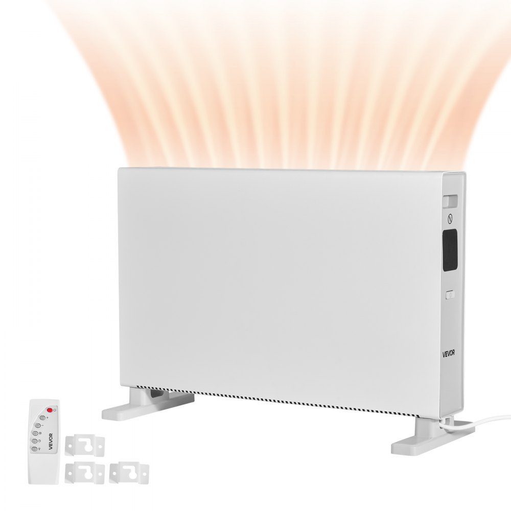 Convector Heater, 2000W Electric Convection Heater with Remote Control and Touch Control, 3 Modes, 24 Hour Timer, with Tilt and Overheat Protection for Home and Office