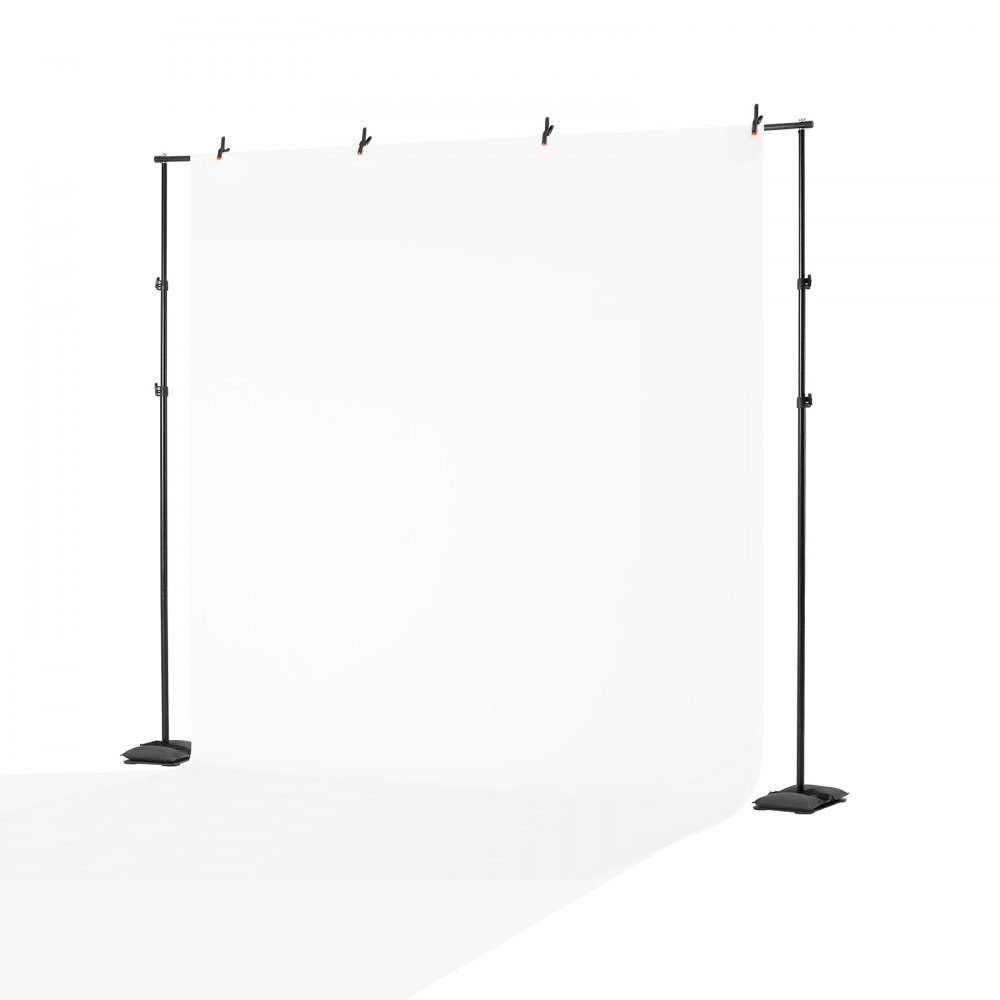Hintergrundständer, verstellbarer Fotohintergrundständer (Hintergrundtuch: 260 x 300 cm), Hintergrundständer mit 7 Querstangen, Bildschirmständer für Produktfotografie, Studiofotografie