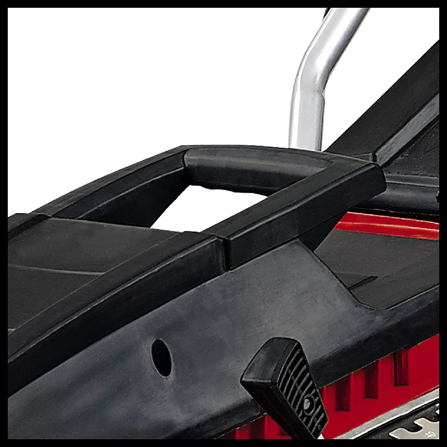 Einhell electric lawnmower GC-EM 1742 (1,700 W, 42 cm cutting width, 50 l collection box, 20-65 mm cutting height, folding handle, light and robust)