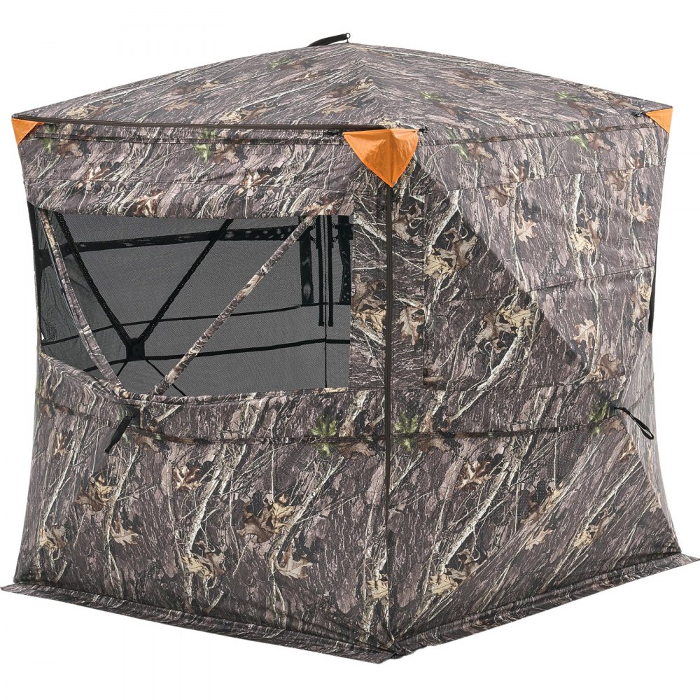 Tente de chasse, cachette de chasse pour 4 à 5 personnes, panneaux de fond transparents avec sac de transport, tente de camouflage robuste avec porte et fenêtre à fermeture éclair silencieuse, abri de chasse pour moutons, cerfs et lapins Tente de chasse, cachette de chasse pour 4 à 5 personnes, panneaux de fond transparents avec sac de transport, tente de camouflage robuste avec porte et fenêtre à fermeture éclair silencieuse, abri de chasse pour moutons, cerfs et lapins