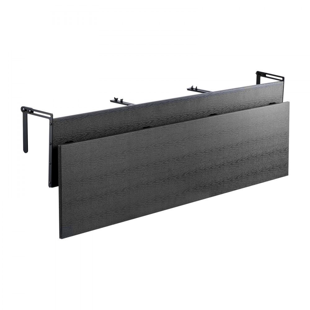 Balkontisch, 1500 x 300 mm, klappbarer Balkon-Hängetisch, Klapptisch für den Außenbereich, 22 kg Tragkraft, geeignet für Geländer von 2,54 bis 15 cm, Serviertisch für Terrasse und Deck