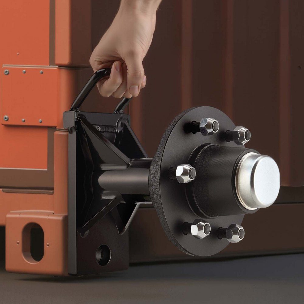 Transportcontainerwielen 3200 kg 6-gaats wielenset Zware transportcontaineras met ratelbevestiging Beweegt 6 m tot 12 m Veilig transport voor dokmagazijn bouwplaats Zwart – Artikelnr. HT-23000