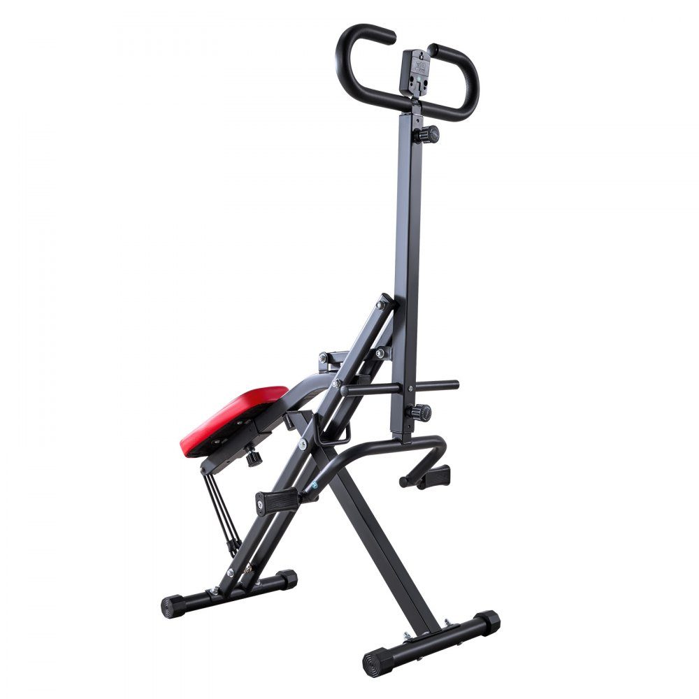 Squat Machine for Deep Squats, Folding Exerciser, Glute Trainer with 5 Level Adjustable Seat, Home Exercise Machine for Buttocks and Legs, Glute Machine Black