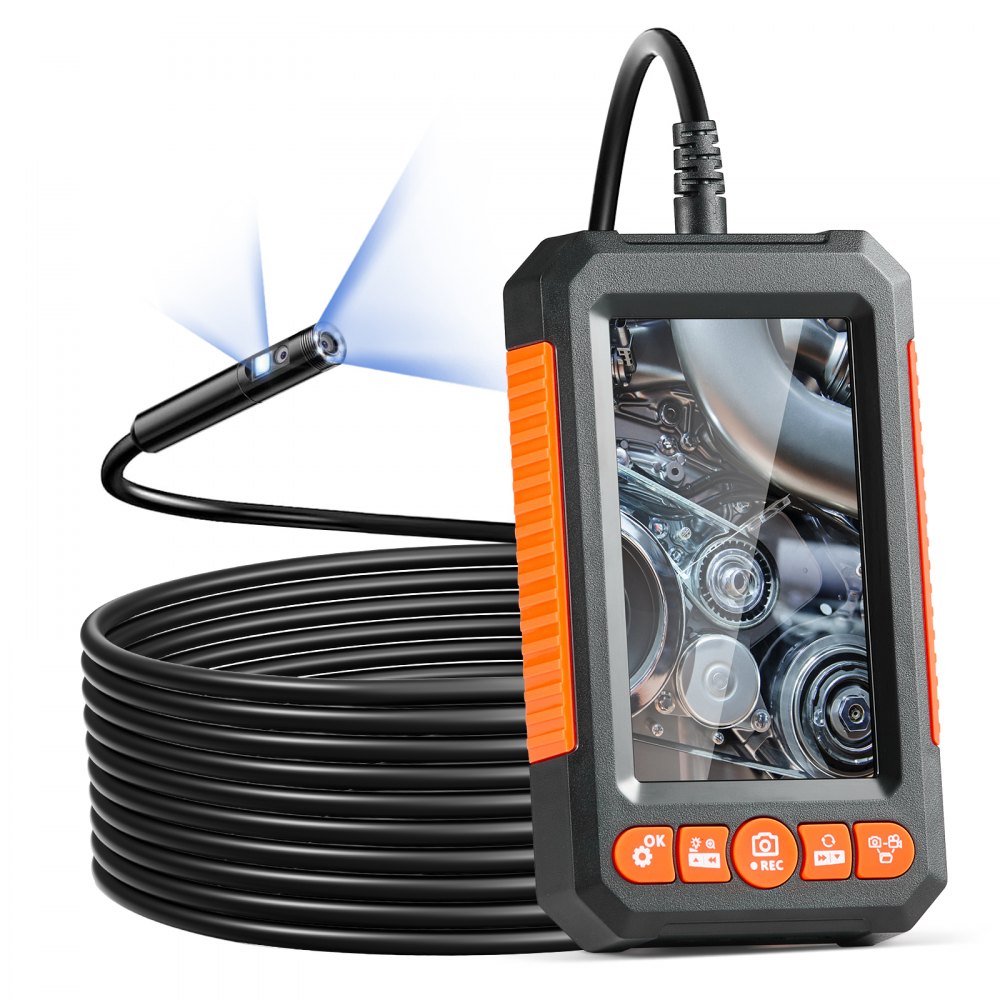 Caméra d'égout, endoscope, caméra d'inspection, 1080P, pour tuyaux, câble de 5m, écran 4.3 pouces Caméra d'égout, endoscope, caméra d'inspection, 1080P, pour tuyaux, câble de 5m, écran 4.3 pouces