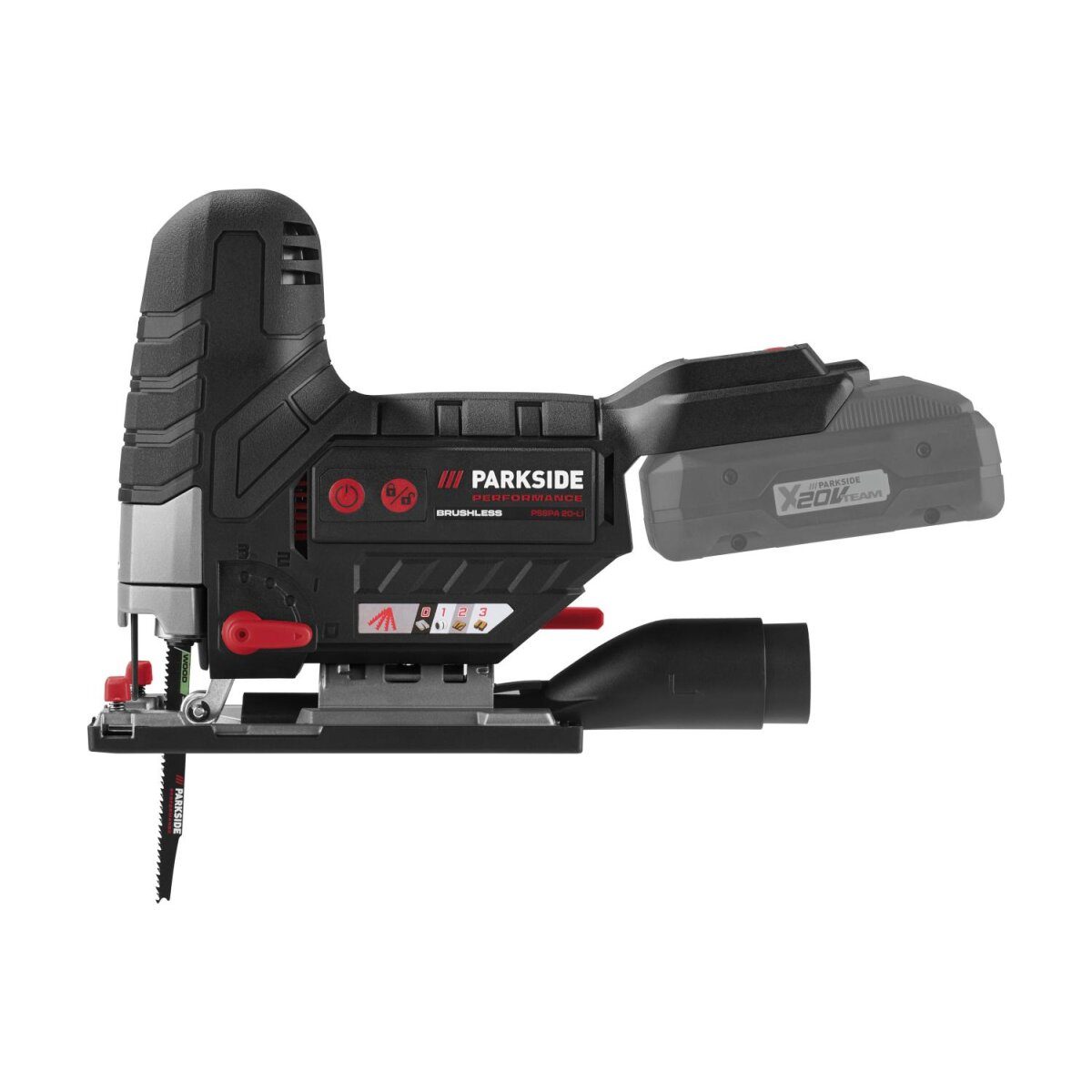 PARKSIDE PERFORMANCE® 20 V Akku-Stichsäge »PSSPA 20-Li F4«, ohne Akku und Ladegerät