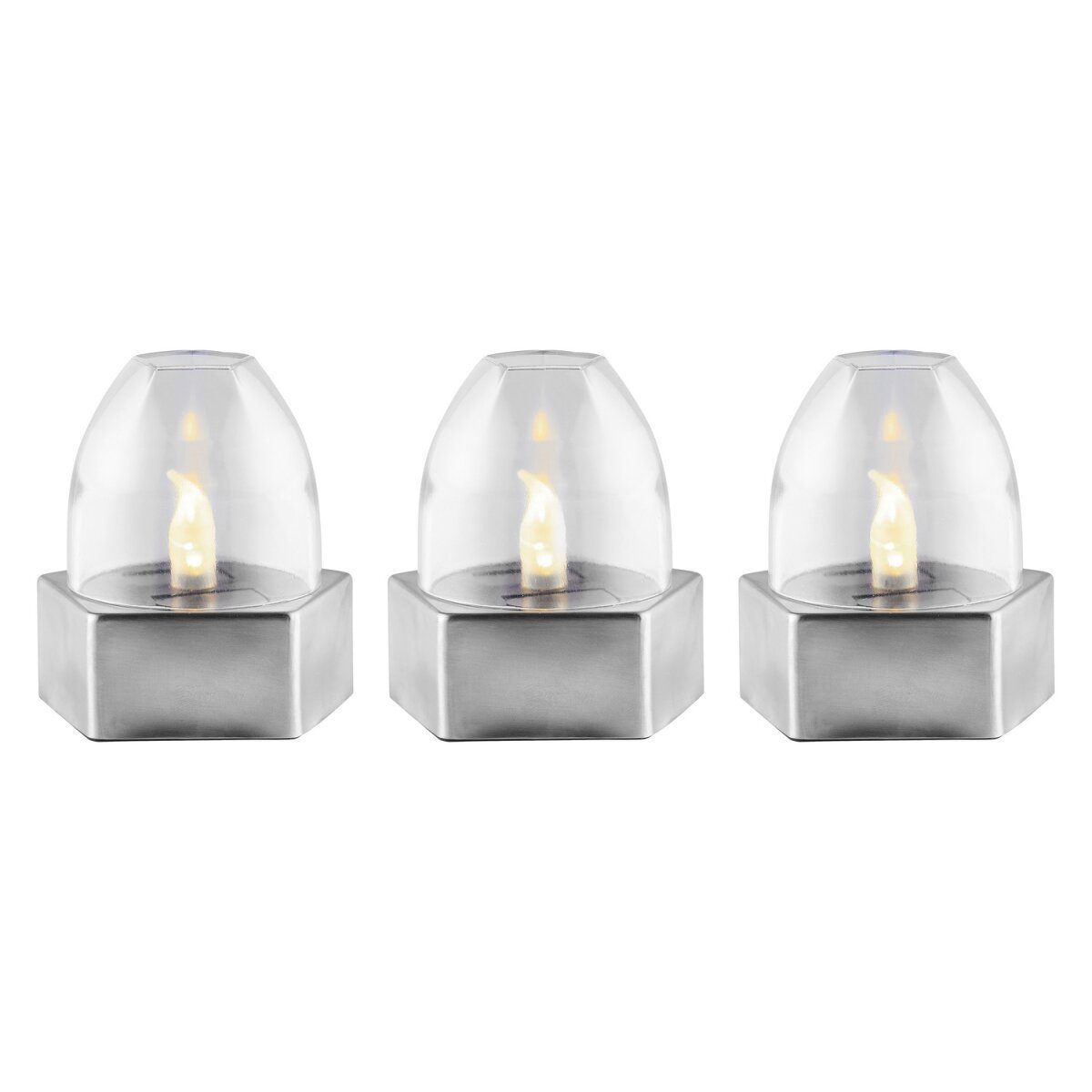 LIVARNO home LED Solarleuchten / Tischleuchten, 3 Stück (Solar LED Lampe 3er Set)