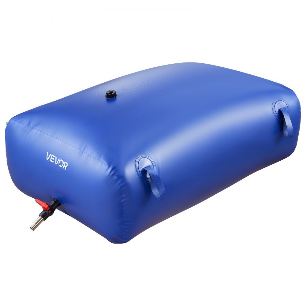 Water Storage Bladder, 330L Water Bag with Faucet, Foldable and Portable Water Bag Made of 1000D PVC, Water Storage for Irrigation System, Drought Resistance and Disasters, Blue