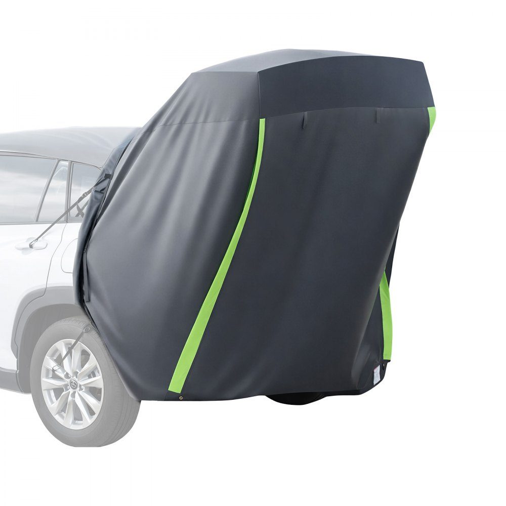 Heckklappenzelt, Autozelt (1,5 x 1,5 m Hauptzelt), wasserdicht (PU2000 mm), Campingzelt mit Markise und Tragetasche, SUV-Heckzelt für Camping, Wandern, Outdoor-Aktivitäten, tragbar