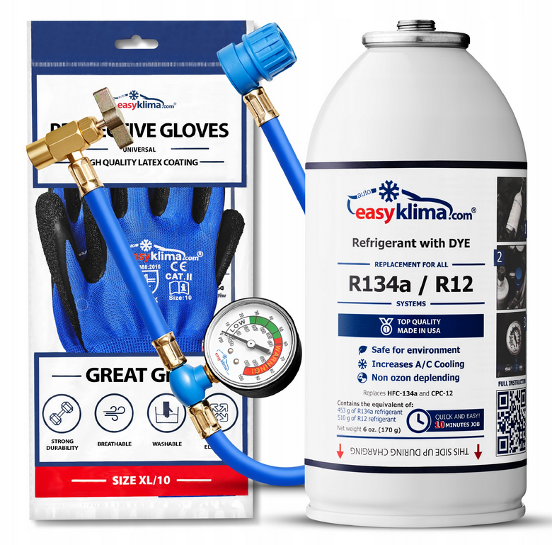 KIT EASY CLIMATE POUR LA CLIMATISATION DE TOUS LES VÉHICULES R134A – Réf. HT-47695