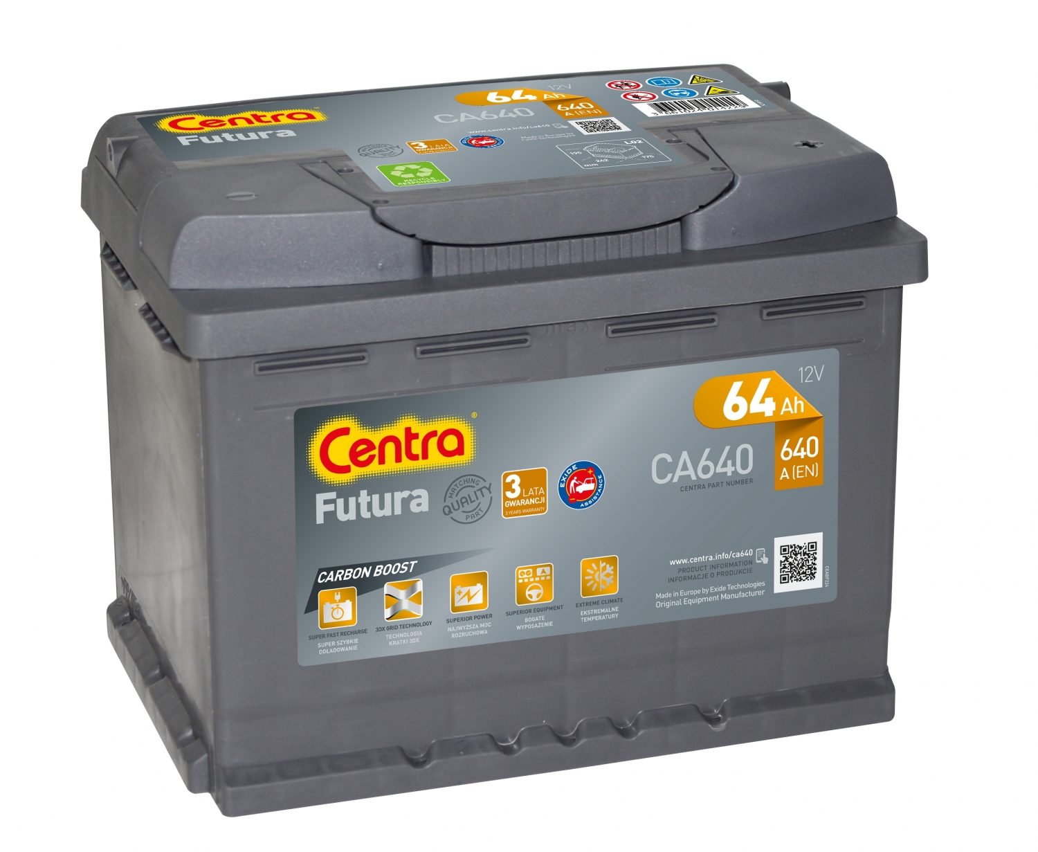 Centra Futura Ca640 64ah 640a P+