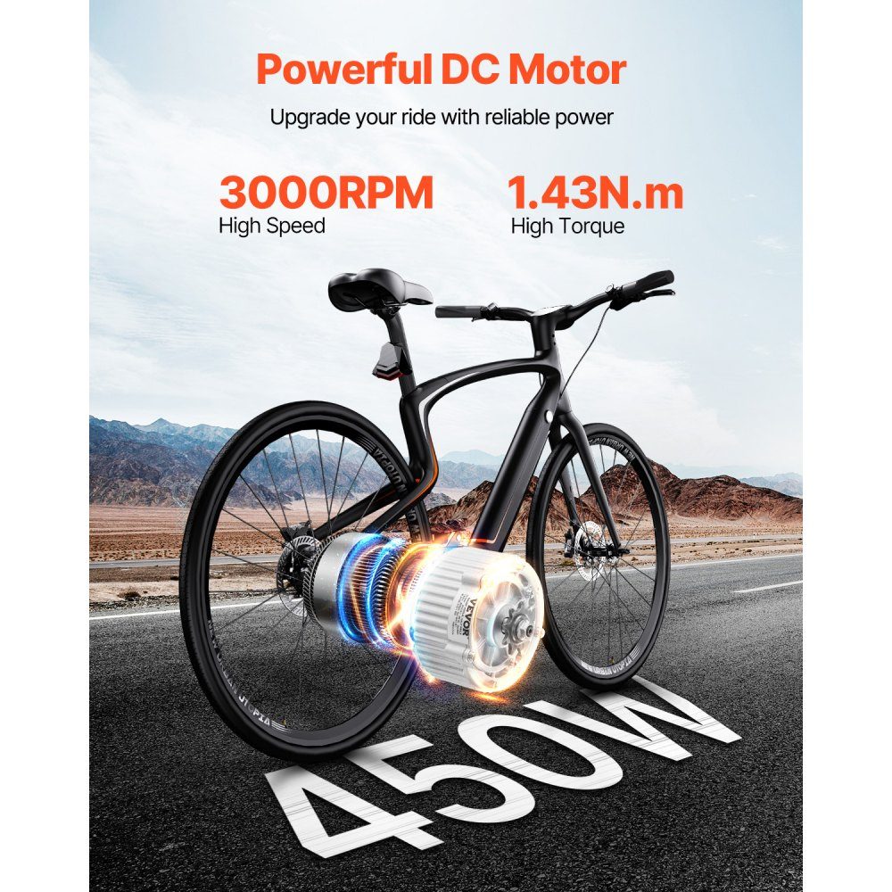450W Brushed DC Electric Motor - 36V 3000RPM Motor with Upgraded Speed ​​Controller and Thumb Throttle Kit, Electric Motor for Go Karts, E-Bikes, Motorcycles, Scooters
