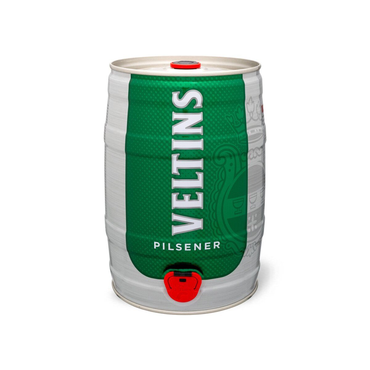 Pilsener 5 liter beer keg with tap, deposit-free 4.8% vol