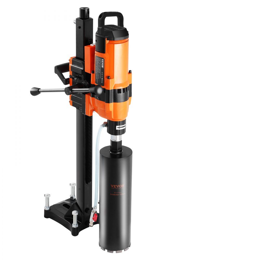 Kernbohrmaschine Diamant-Kernbohrmaschine mit Bohrdurchmesser 2-30 cm mit Ständer und Kernbohrmaschine, 3500 W robuste Betonkernbohrmaschine, Nass- und Trockenanwendung für Betonsteine