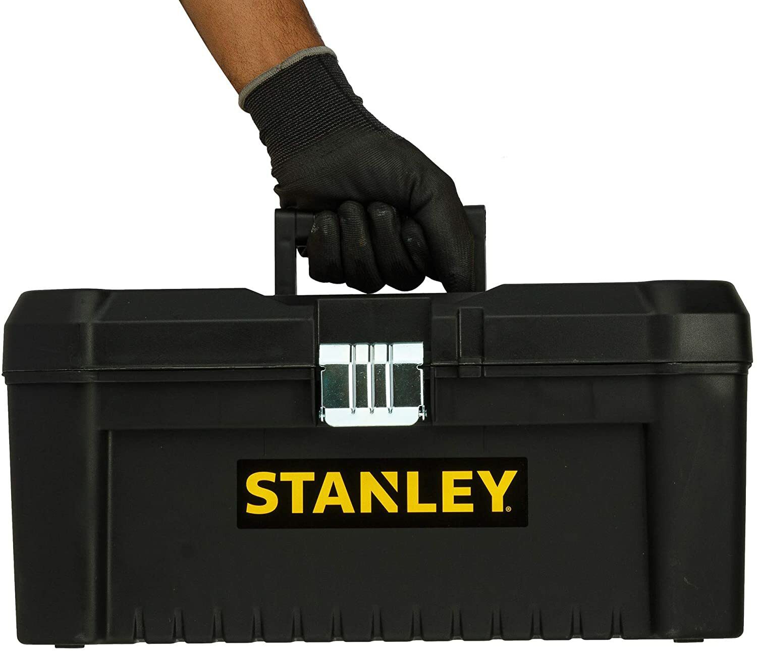 Stanley gereedschapskoffer / gereedschapskoffer (gereedschapskoffer met metalen sluitingen, stevige kunststof organizer voor diverse gereedschappen, koffer met afneembare drager)