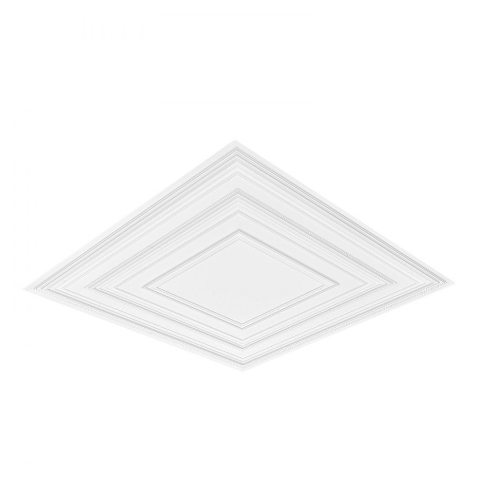 Ceiling Tiles, 12 Pack 24x24 Inch Suspended Ceiling Tiles Made of High Quality PVC Board, Easy Installation/Cutting, Stick-On Plastic Ceiling Tiles, Ceiling Panel for Home/Office Decoration, White Pen Pattern