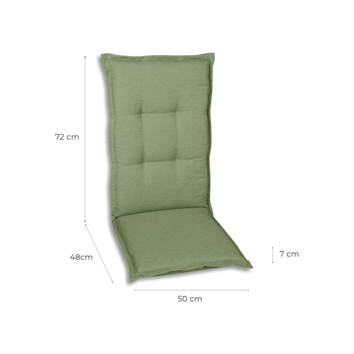 GO-DE Textil-Gartenkissen/Kissen, wasserabweisend, leicht zu reinigen