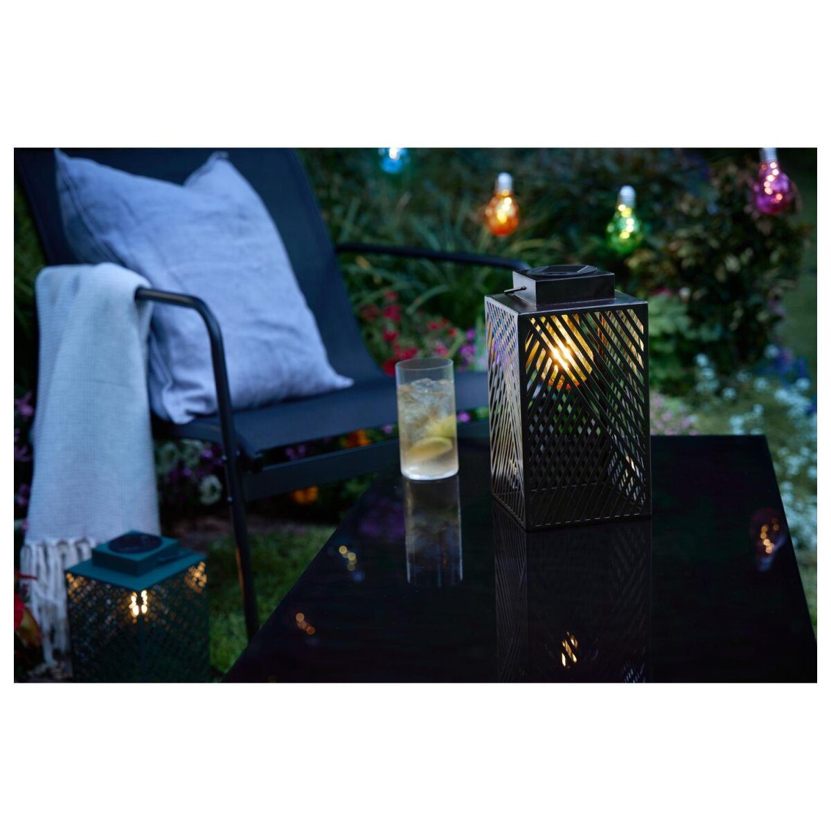 LIVARNO home LED-zonnelantaarn met ophangsysteem (zwart)