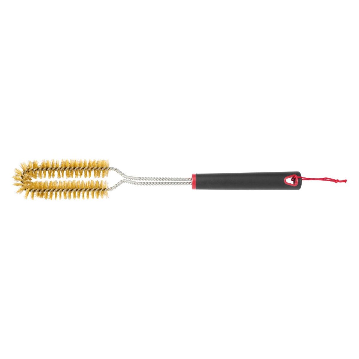 GRILLMEISTER Grillbürste mit Softgrip (Grillbürste Gerade Messing)