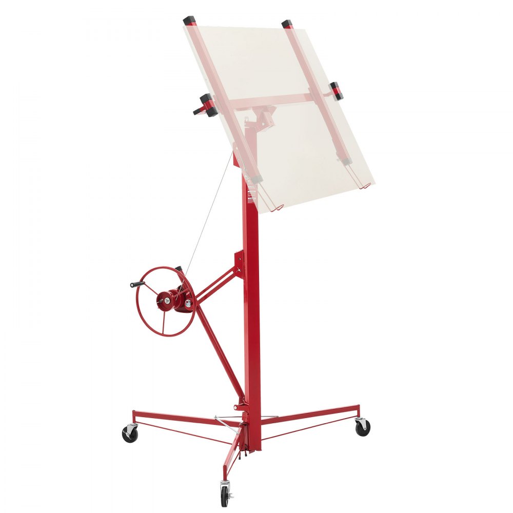 Plattenheber bis max. 68 kg, 4877 mm Höhe, Gipskartonheber mit verstellbarem Teleskoparm, Gipskarton, Trockenbauheber, Plattenheber, Hebezeug, Werkzeug, für Decken- und Wandmontage (rot) Plattenheber bis max. 68 kg, 4877 mm Höhe, Gipskartonheber mit verstellbarem Teleskoparm, Gipskarton, Trockenbauheber, Plattenheber, Hebezeug, Werkzeug, für Decken- und Wandmontage (rot)