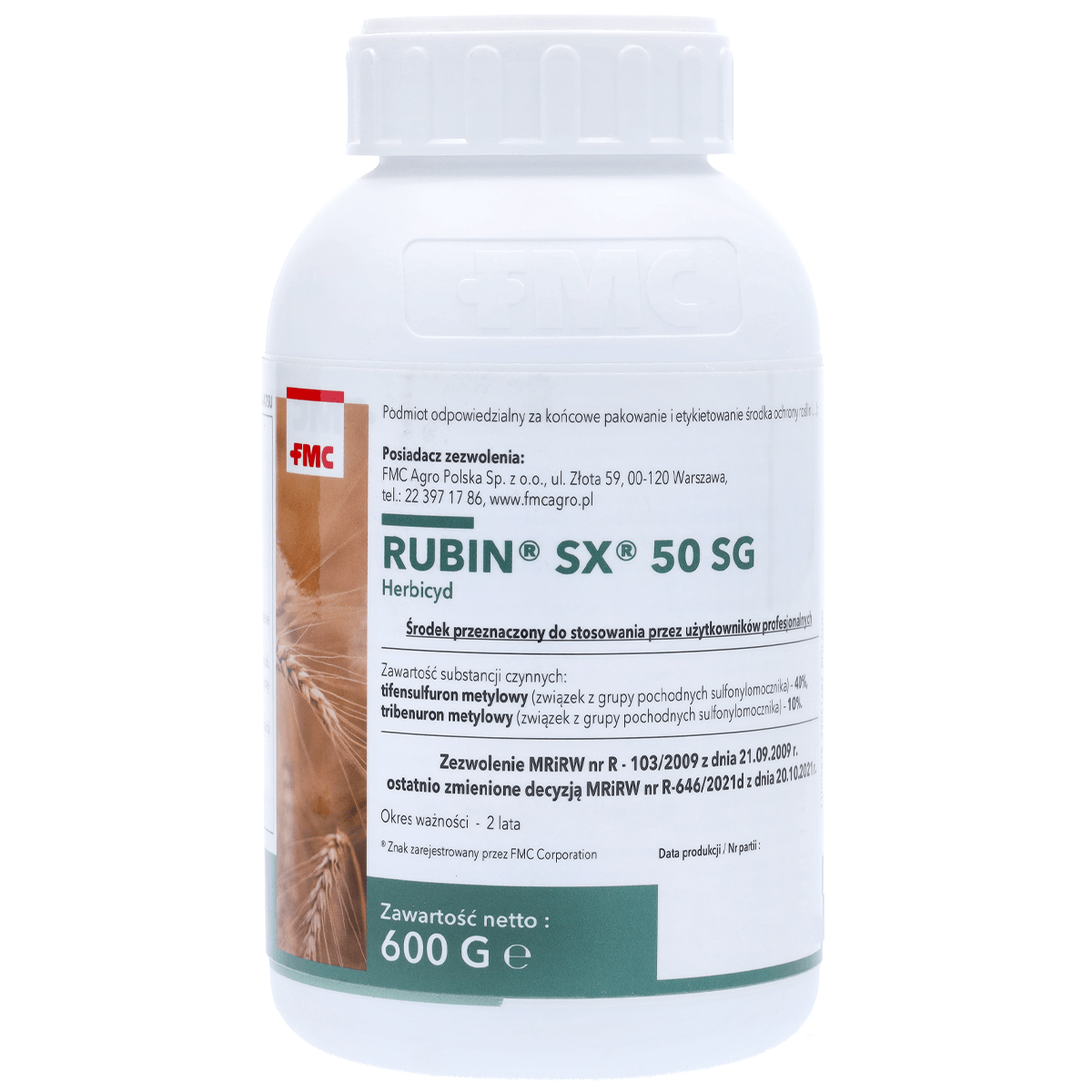 Rubin SX 50 SG (Tifensulfuron und Tribenuronmethyl) FMC – Herbizid