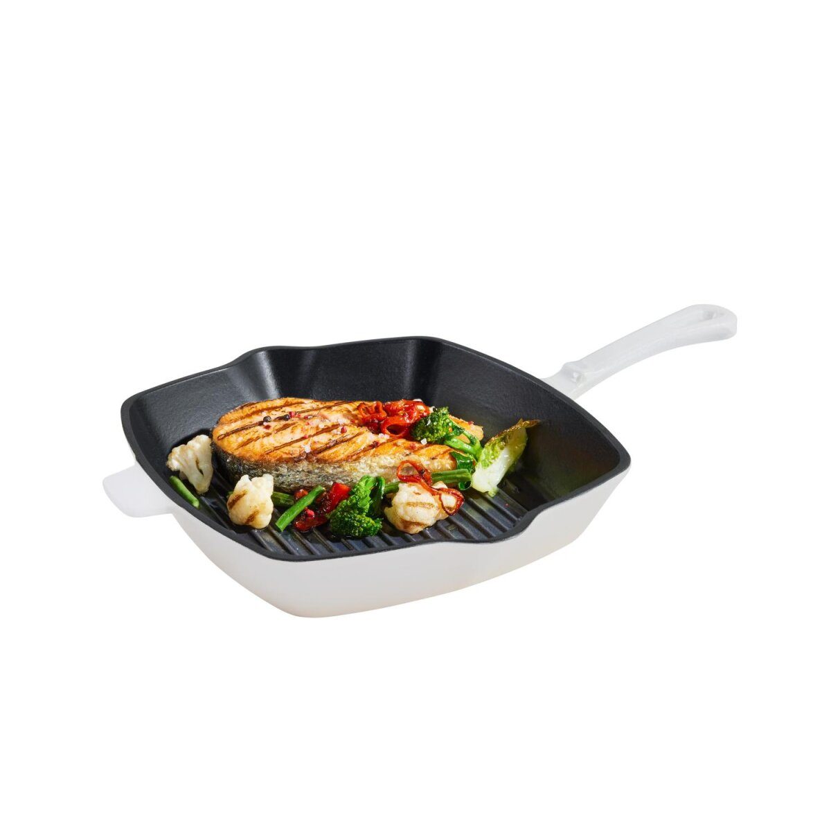 SILVERCREST® Premium cast iron grill pan, Ø 24 cm