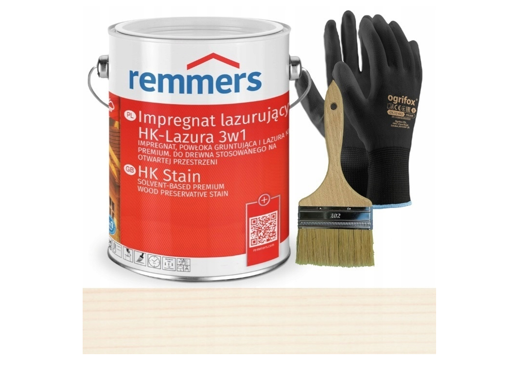 Remmers HK Lasur 3in1 (imprégnation, apprêt et vernis) 5L dans la couleur BLANC Remmers HK Lasur 3in1 (imprégnation, apprêt et vernis) 5L dans la couleur BLANC