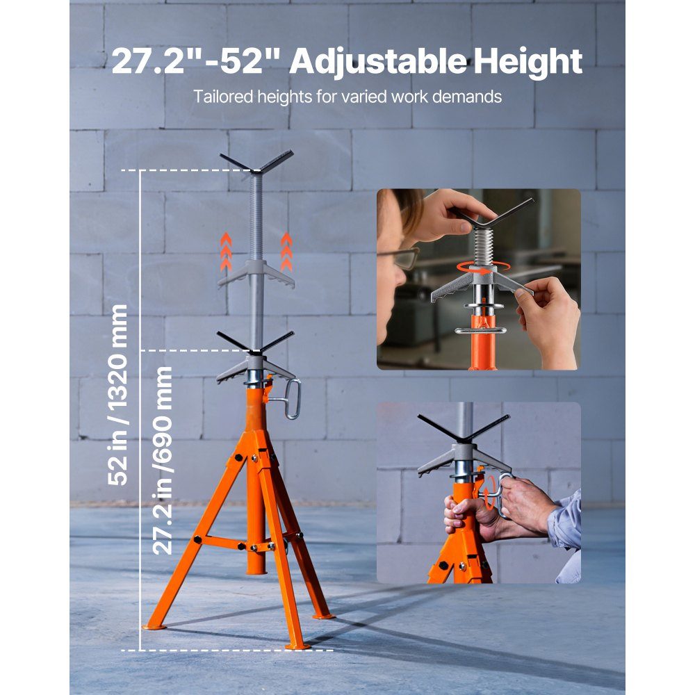 Support roulant Capacité de charge 1134kg Support roulant #45 Support roulant en acier Hauteur réglable de 690 à 1320 Support pliable Support Support Support de travail Support d'assemblage pour scie à table, raboteuse