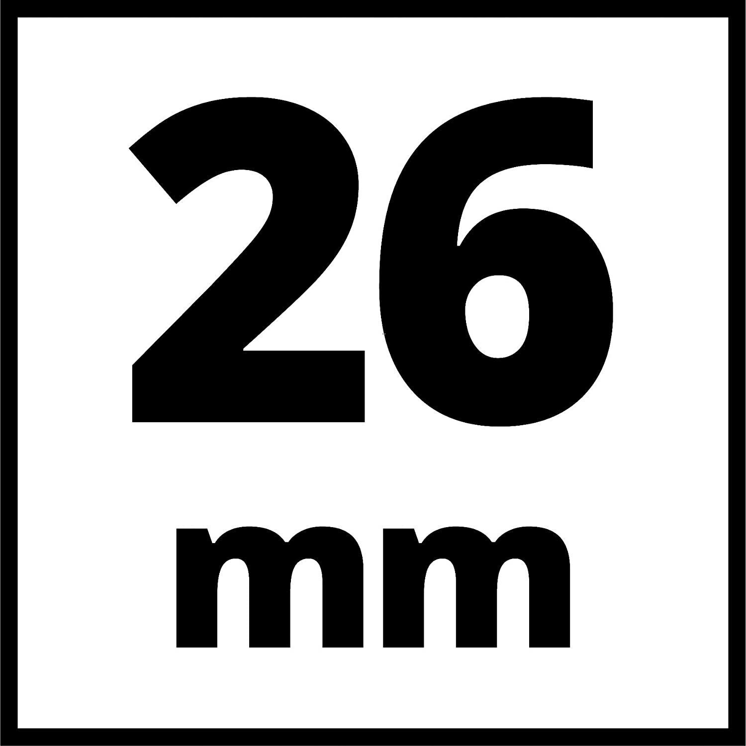 Wiertarka udarowa Einhell TE-RH 26 4F (800 W, prędkość udaru 0-4500/min, 2,6 J, pneumatyczny mechanizm udarowy, uchwyt narzędziowy SDS-plus, ogranicznik głębokości wiercenia w metalu, w zestawie E-box)
