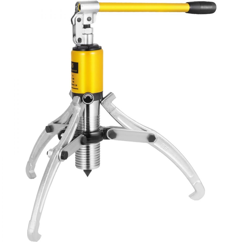 15T Hydraulic Puller, Hydraulic Wheel Hub Puller, Flywheel Puller, 3 Jaw Hydraulic Gear/Bearing/Wheel Bearing Puller, 180mm Maximum Reach, Hydraulic Bearing Puller