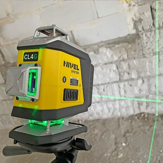 NIVEL SYSTEM CROSS LASER CL4G GREEN Set Vermessung Baustelle GalaBau