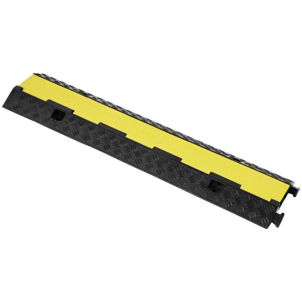 Rampe de Protection de câble, 5 pièces, 2 canaux, 98x24x4.5cm, 12000 lbs, fil de charge, rampe de couverture de câble – Réf. HT-23454