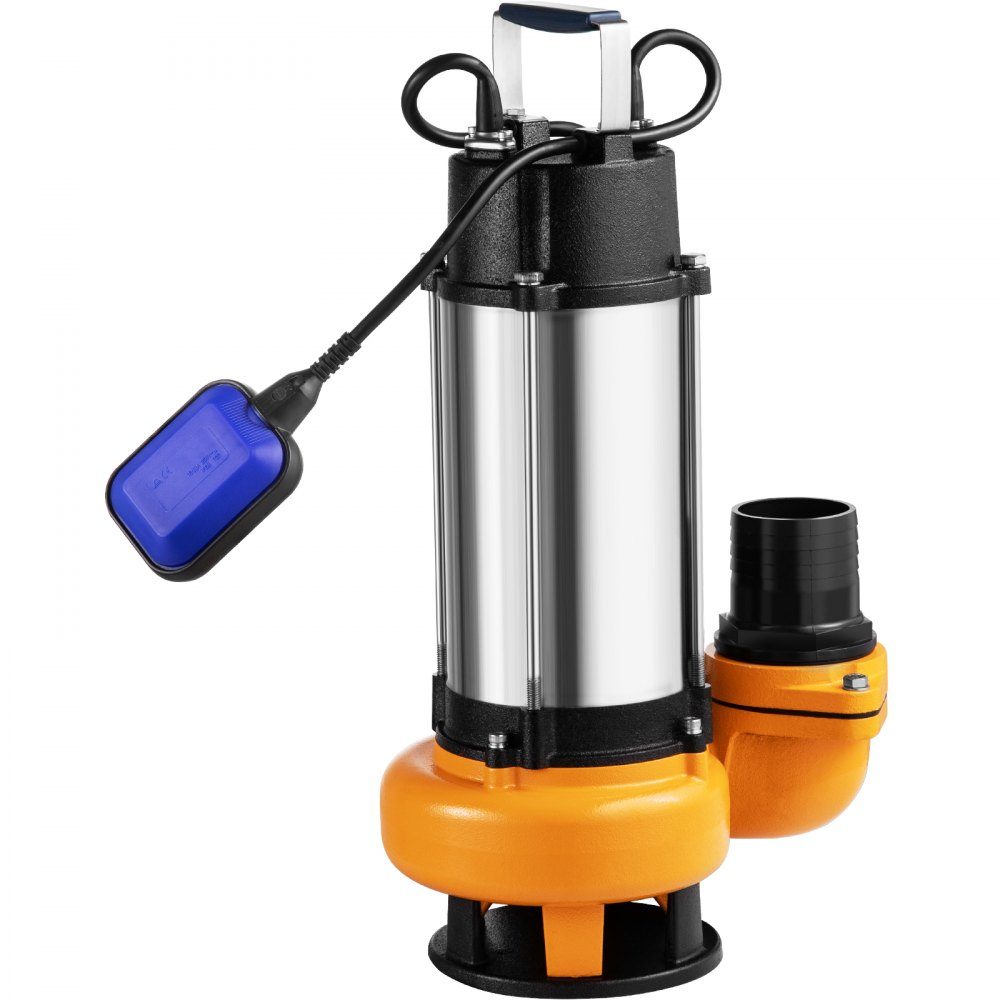 Schmutzwasserpumpe mit variablem Schwimmerschalter Tauchpumpe 2200W Gartenpumpe Fördermenge 60000L/h Schmutzwasser-Tauchpumpe max. Hub 18m Wasserpumpe IPX8 Ideal zum Pumpen von Wasser