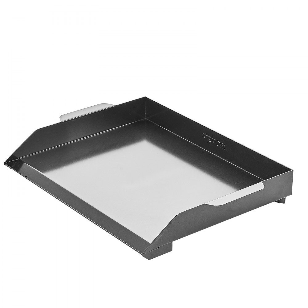 Grill Plate Grill Pan Carbon Steel Universal Rectangular Plate (502x370mm) with Flat Top Gas Grill Grill Plate for BBQ Grill Teppanyaki Portable Family Cookware with Handle